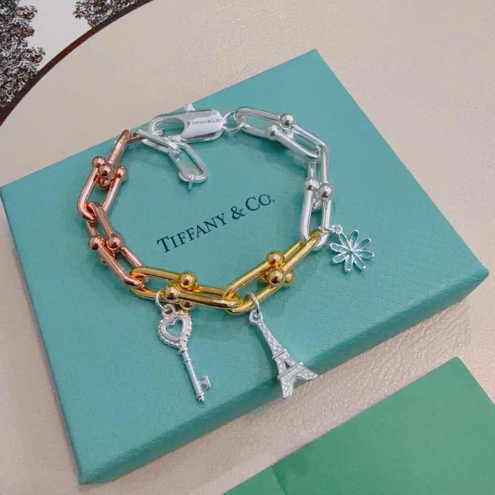 Tiffany & Co. Delicate Tricolor Bracelet